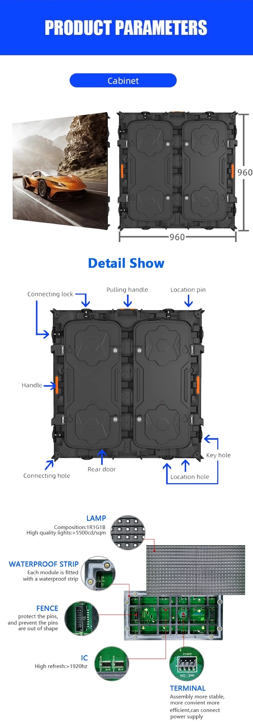 Cost-Effective P2 P2.5 P3 P4 P5 P6 P8 P10 3D LED Billboard Outdoor Waterproof Indoor Best Price Advertising Video Wall Digital Curved Flexible Display Screen